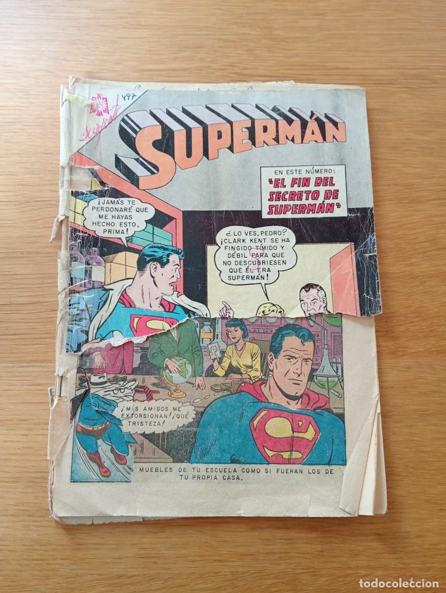 Livros de Banda Desenhada: SUPERMAN N.&ordm; 497 (DE 1536). EL FIN DEL SECRETO DE SUPERM&Aacute;N. GRAPA. NOVARO. DC. 1965.