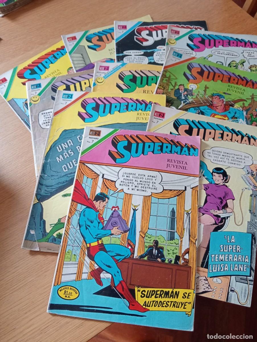 Livros de Banda Desenhada: LOTE CON 10 EJEMPLARES DE SUPERMAN (DE 1536). GRAPA. NOVARO. 1971 &ndash; 72.