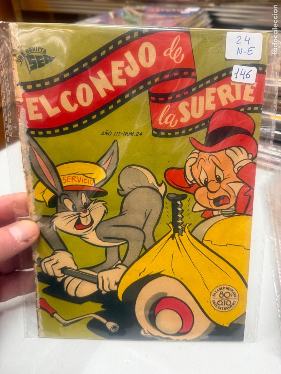 Tebeos: EL CONEJO DE LA SUERTE EDITORIAL NOVARO NUMERO 24