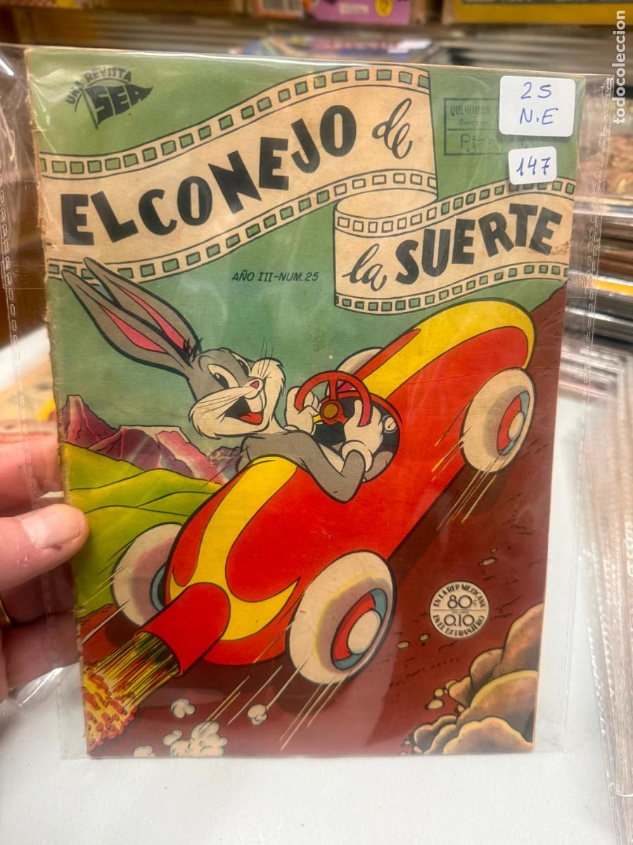 Tebeos: EL CONEJO DE LA SUERTE EDITORIAL NOVARO NUMERO 25