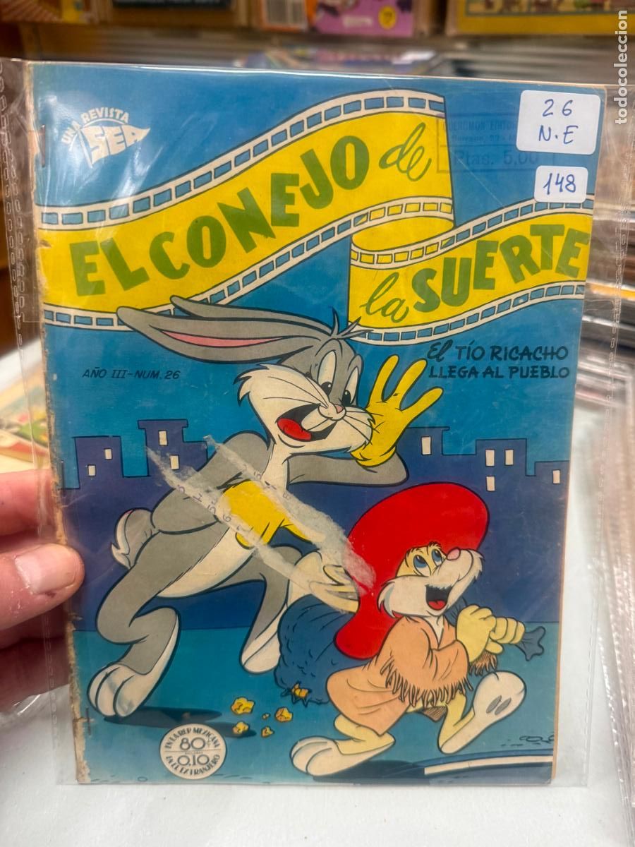 Tebeos: EL CONEJO DE LA SUERTE EDITORIAL NOVARO NUMERO 26