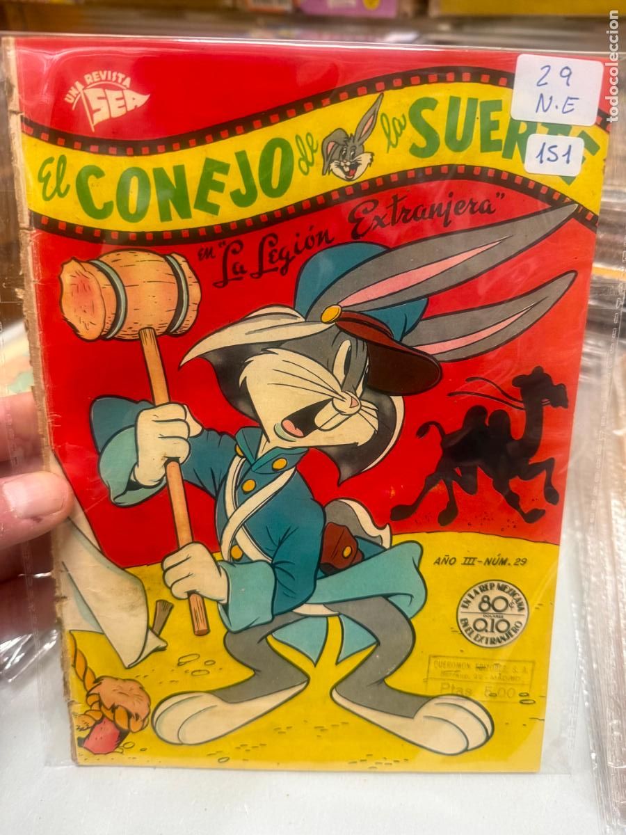 Tebeos: EL CONEJO DE LA SUERTE EDITORIAL NOVARO NUMERO 29