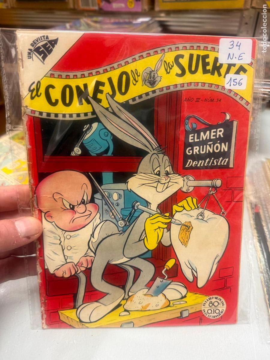 Tebeos: EL CONEJO DE LA SUERTE EDITORIAL NOVARO NUMERO 34