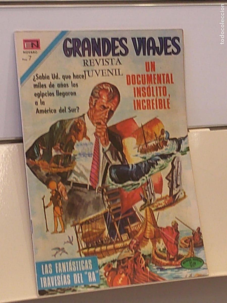 Tebeos: GRANDES VIAJES A&Ntilde;O IX N&ordm; 108 LAS FANTASTICAS TRAVESIAS DEL RA - NOVARO 1971