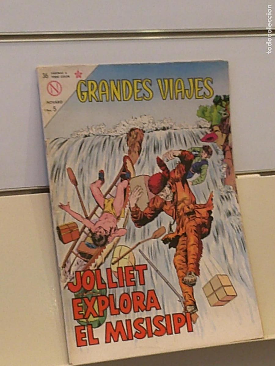 Tebeos: GRANDES VIAJES A&Ntilde;O I N&ordm; 11 JOLLIET EXPLORA EL MISISIPI - NOVARO 1963