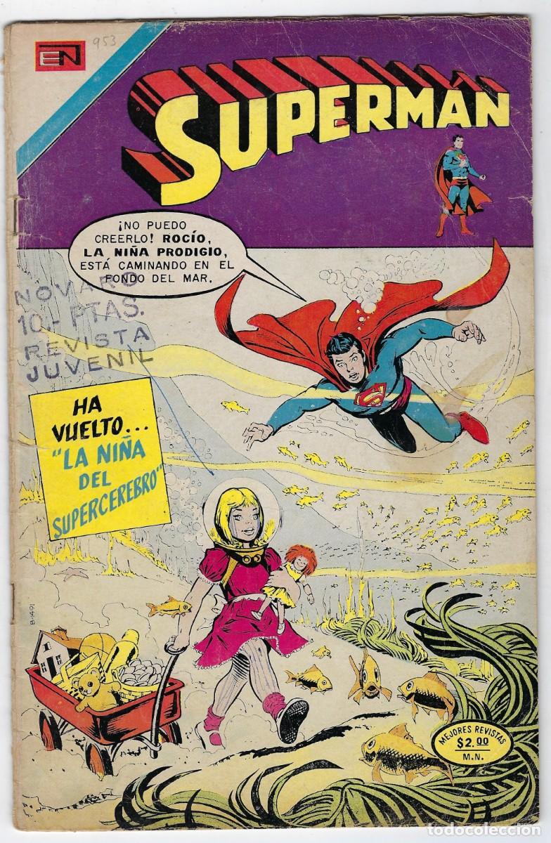 Tebeos: SUPERM&Aacute;N - A&Ntilde;O XXII, N&ordm; 953, FEBRERO 27 DE 1974 *** NOVARO M&Eacute;XICO - EDICIONES RECREATIVAS ***