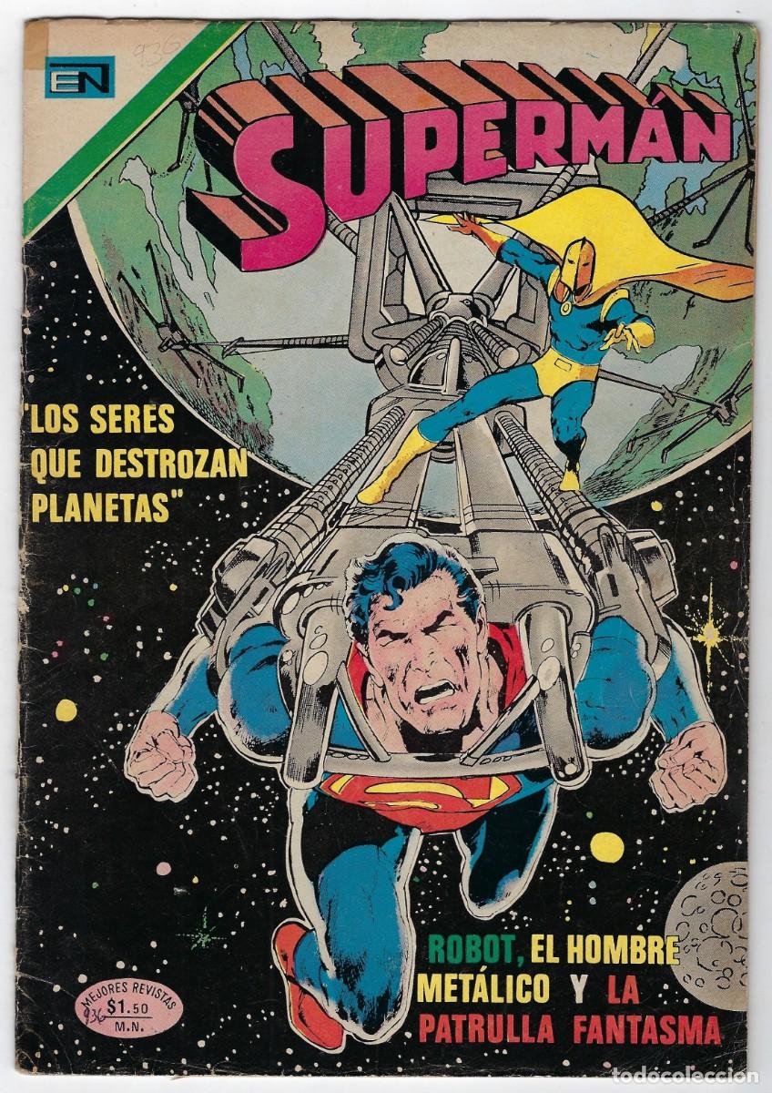 Tebeos: SUPERM&Aacute;N - A&Ntilde;O XXII, N&ordm; 936, OCTUBRE 31 DE 1973 *** NOVARO M&Eacute;XICO - EDICIONES RECREATIVAS ***