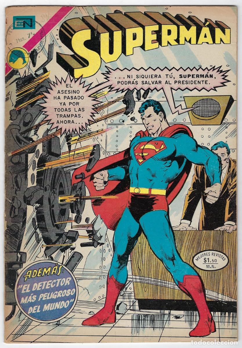 Tebeos: SUPERM&Aacute;N - A&Ntilde;O XXI, N&ordm; 896, ENERO 4 DE 1973 *** NOVARO M&Eacute;XICO - EDICIONES RECREATIVAS ***