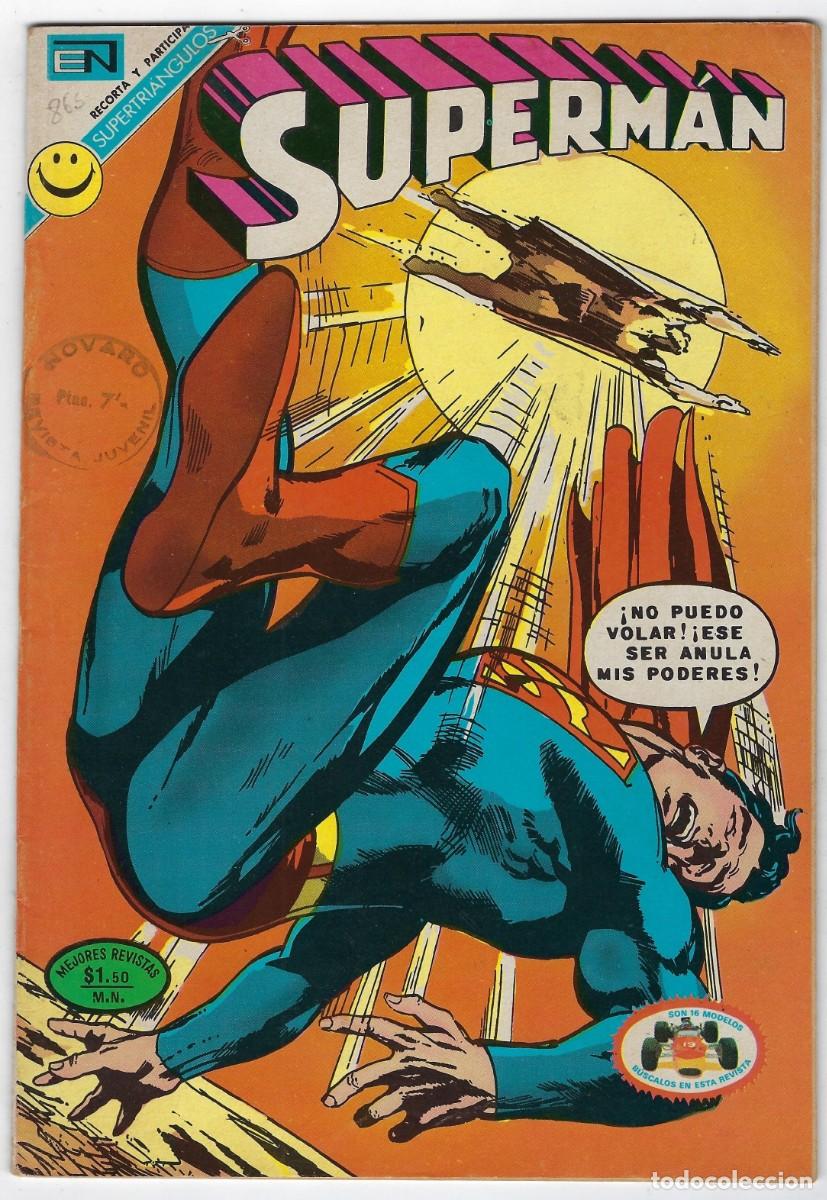 Tebeos: SUPERM&Aacute;N - A&Ntilde;O XXI, N&ordm; 865, JUNIO 21 DE 1972 *** NOVARO M&Eacute;XICO - EDICIONES RECREATIVAS ***