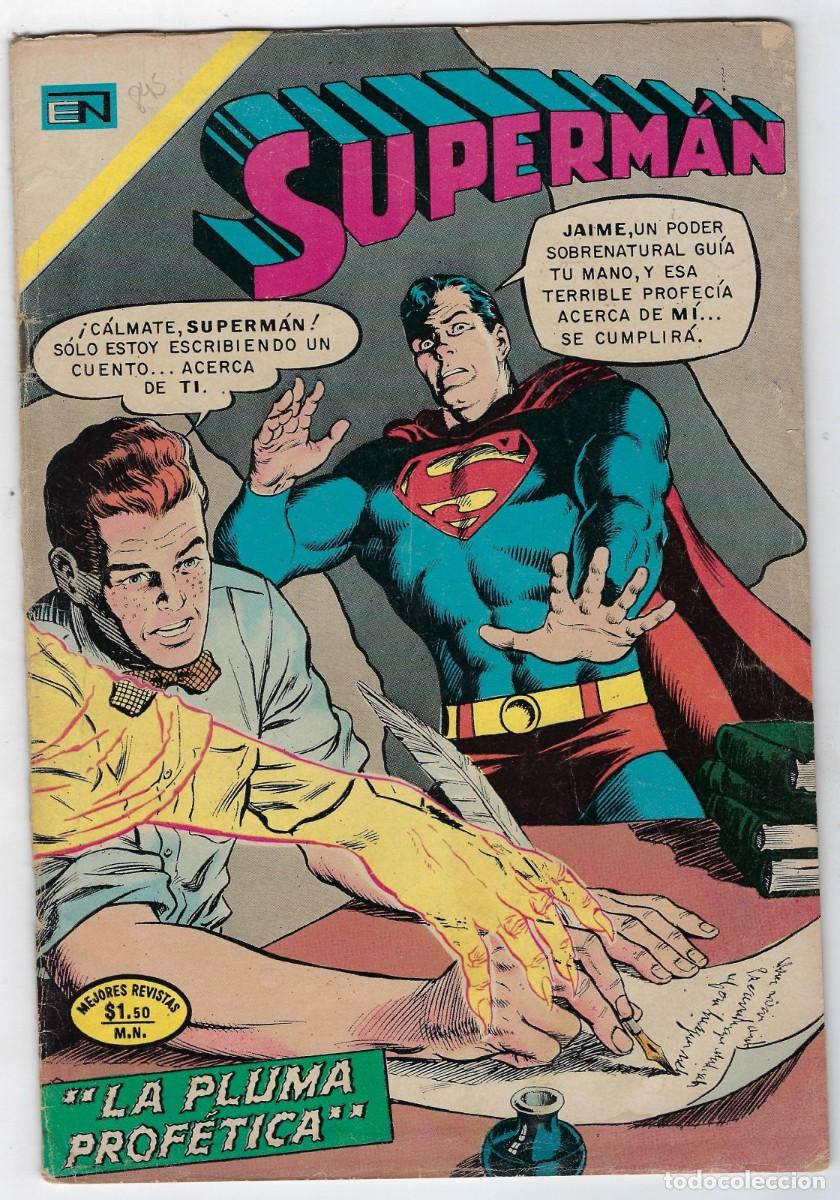Tebeos: SUPERM&Aacute;N - A&Ntilde;O XX, N&ordm; 845, FEBRERO 2 DE 1972 *** NOVARO M&Eacute;XICO - EDICIONES RECREATIVAS ***