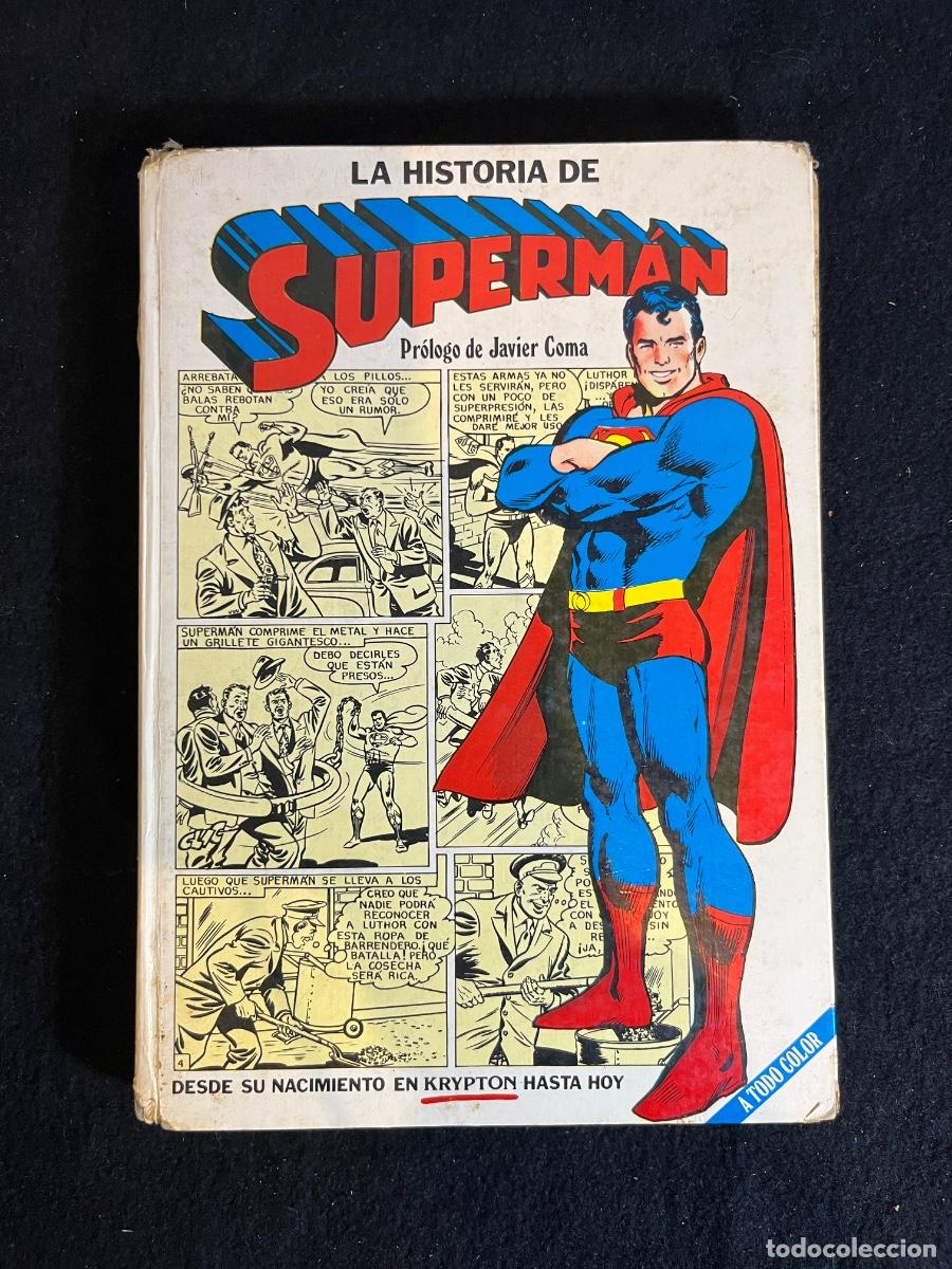 Livros de Banda Desenhada: C&oacute;mic La Historia de Superman Novaro 1979 Javier Coma DC Comics tapa dura vintage