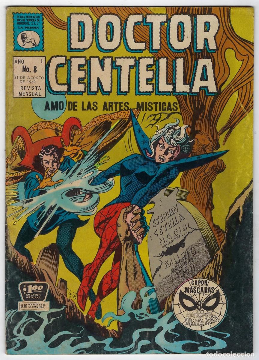 Tebeos: DOCTOR CENTELLA - A&Ntilde;O I - N&ordm; 8, AGOSTO 31 DE 1969 *** EDITORIAL LA PRENSA M&Eacute;XICO ***