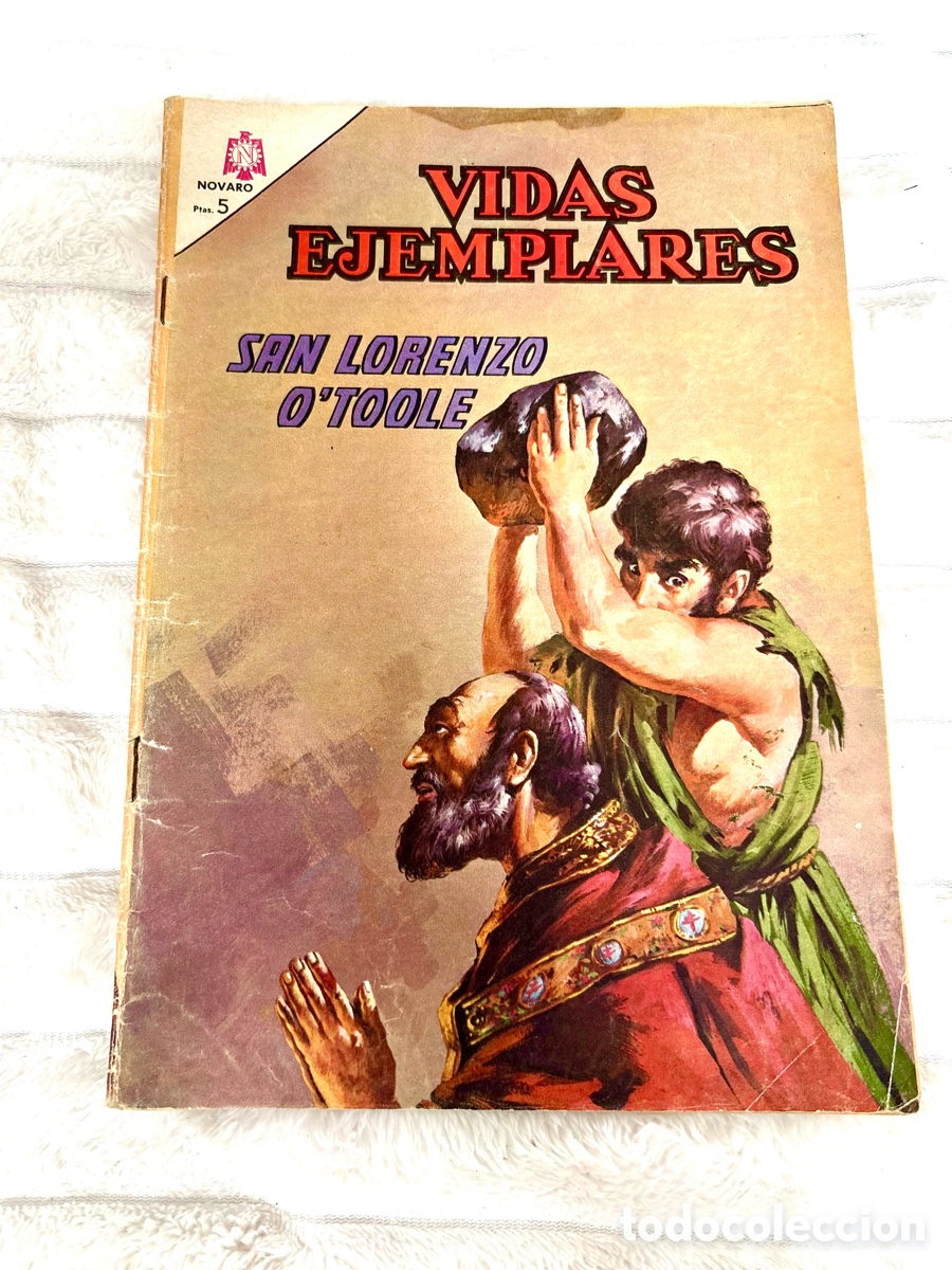 Tebeos: C&oacute;mic Vidas Ejemplares N&ordm; 220 - San Lorenzo O'Toole (1966) Editorial Novaro