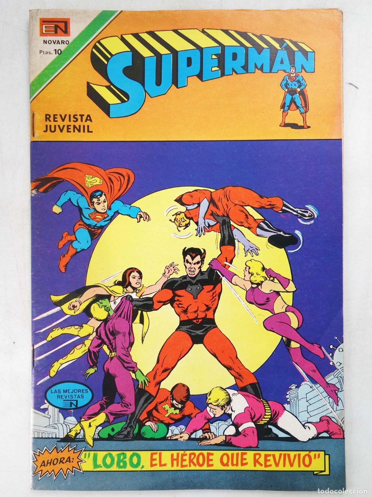 Livros de Banda Desenhada: SUPERMAN NOVARO 989. LOBO, EL H&Eacute;ROE QUE REVIVI&Oacute; (Bob Brown/Dave Cockrum/Cary Bates) Novaro, 1974