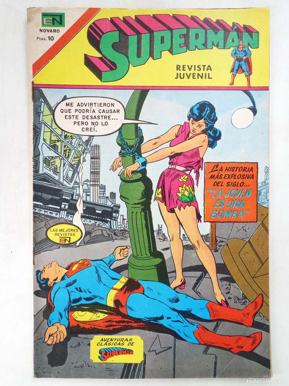 Livros de Banda Desenhada: SUPERMAN NOVARO 993. LA JOVEN ES UNA BOMBA. Novaro, 1974