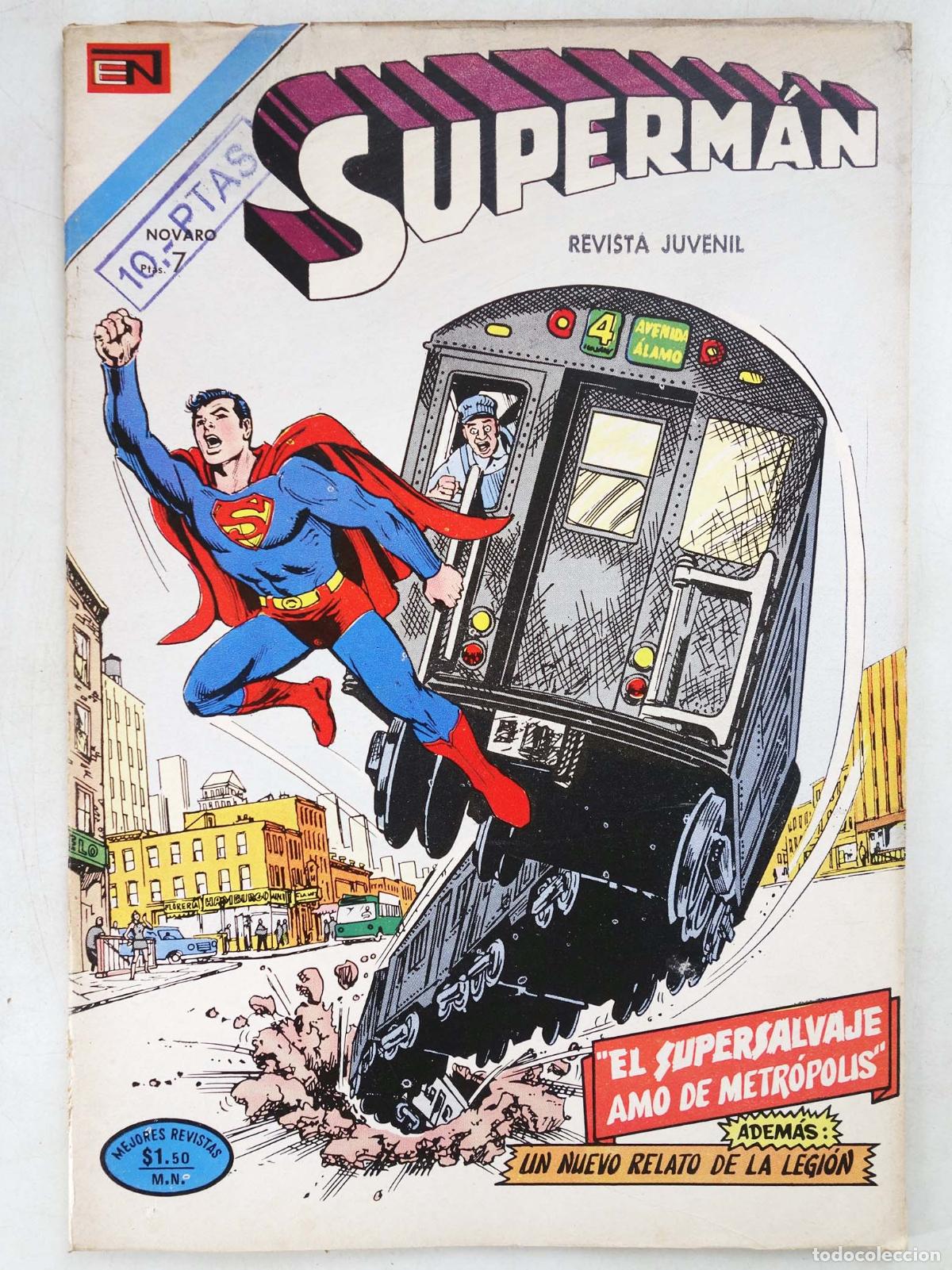 Livros de Banda Desenhada: SUPERMAN NOVARO 935. EL SUPERSALVAJE AMO DE METR&Oacute;POLIS. Novaro, 1973