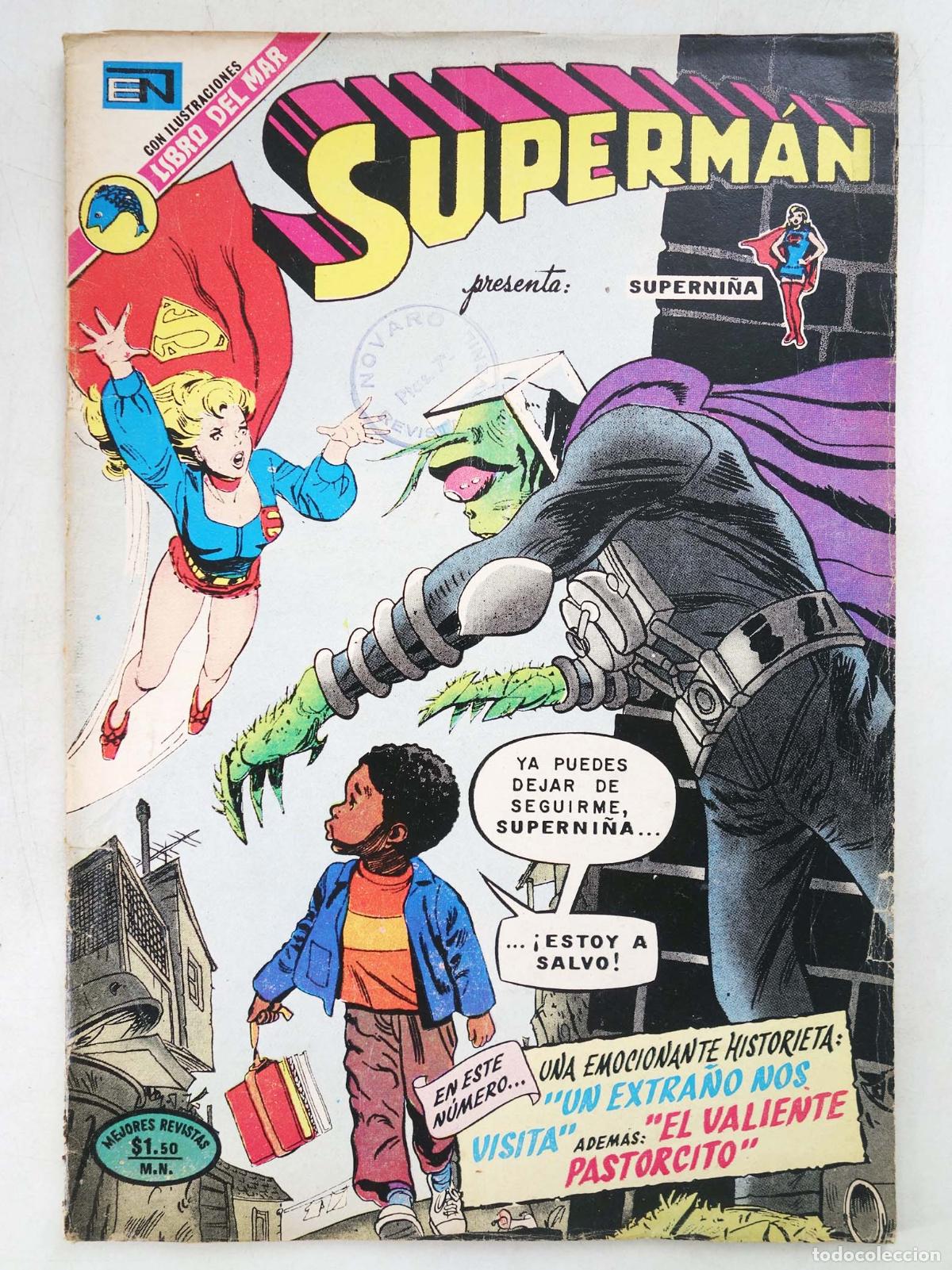 Livros de Banda Desenhada: SUPERMAN NOVARO 909. UN EXTRA&Ntilde;O NOS VISITA. Novaro, 1973