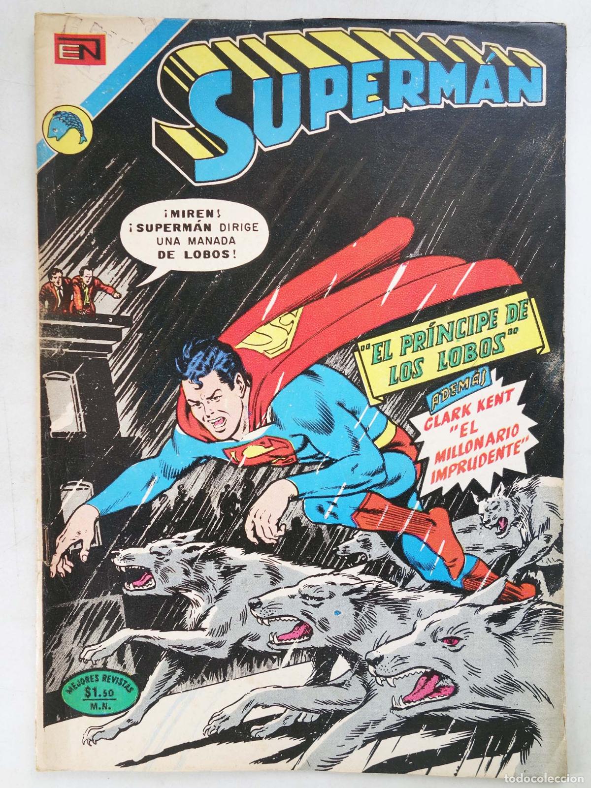 Livros de Banda Desenhada: SUPERMAN NOVARO 894. EL PR&Iacute;NCIPE DE LOS LOBOS. Novaro, 1972