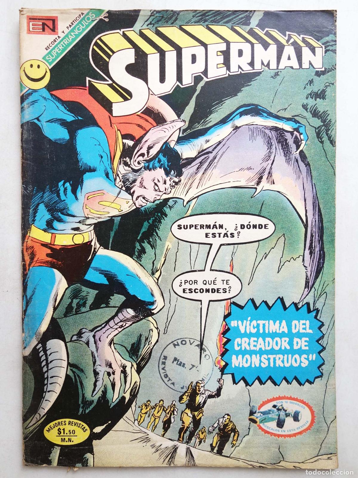Tebeos: SUPERMAN NOVARO 869. V&Iacute;CTIMA DEL CREADOR DE MONSTRUOS. Novaro, 1972