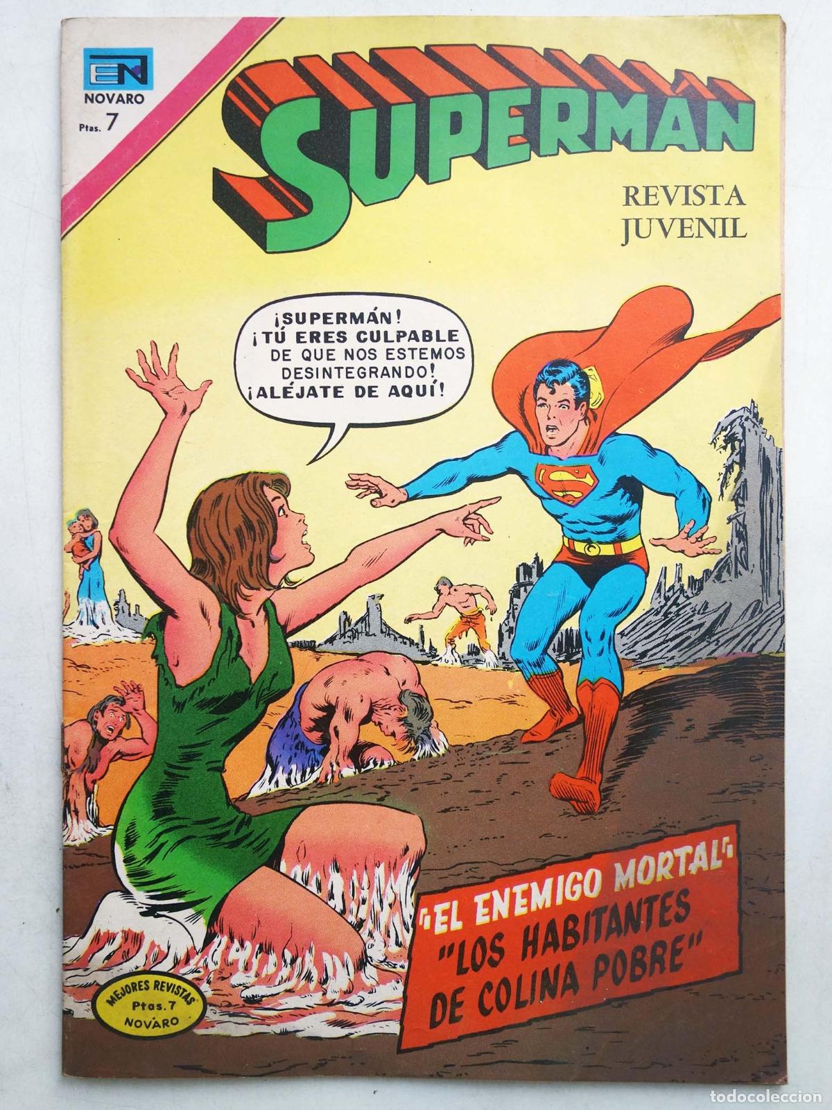 Tebeos: SUPERMAN NOVARO 889. EL ENEMIGO MORTAL - LOS HABITANTES DE COLINA POBRE (Henry Boltinoff/Leo Dorfman