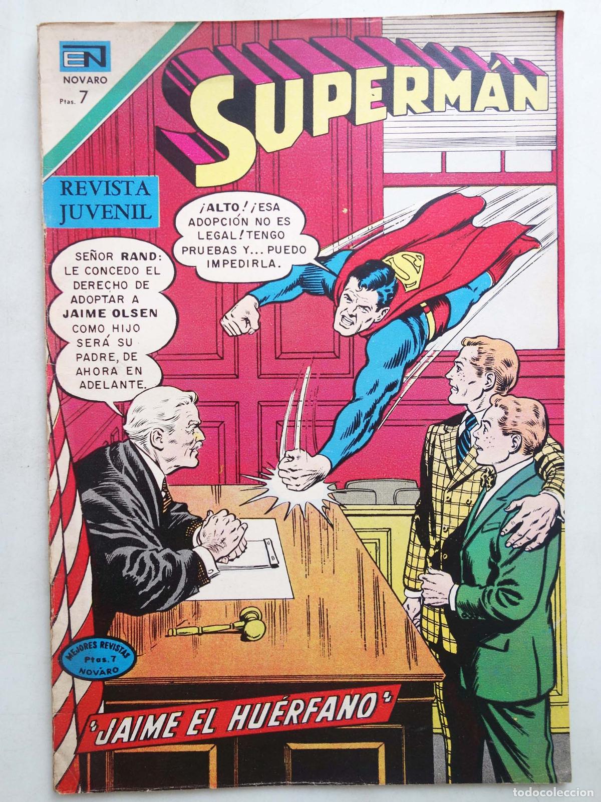 Tebeos: SUPERMAN NOVARO 839. JAIME EL HU&Eacute;RFANO?. Novaro, 1971