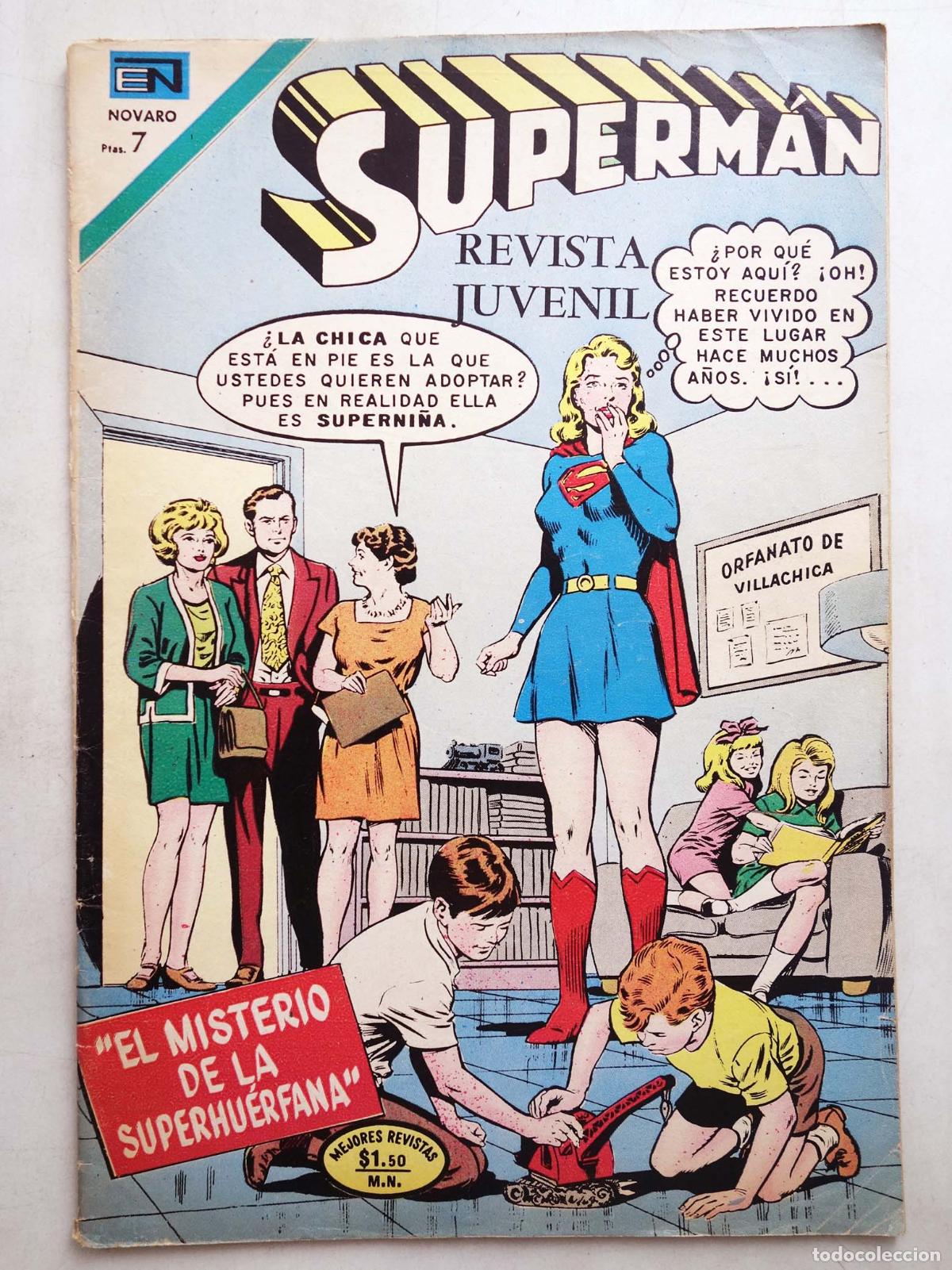 Tebeos: SUPERMAN NOVARO 848. EL MISTERIO DE LA SUPERHU&Eacute;RFANA. Novaro, 1972