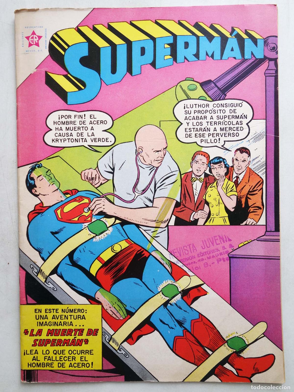 Tebeos: SUPERMAN NOVARO 369. LA MUERTE DE SUPERM&Aacute;N. Novaro, 1962