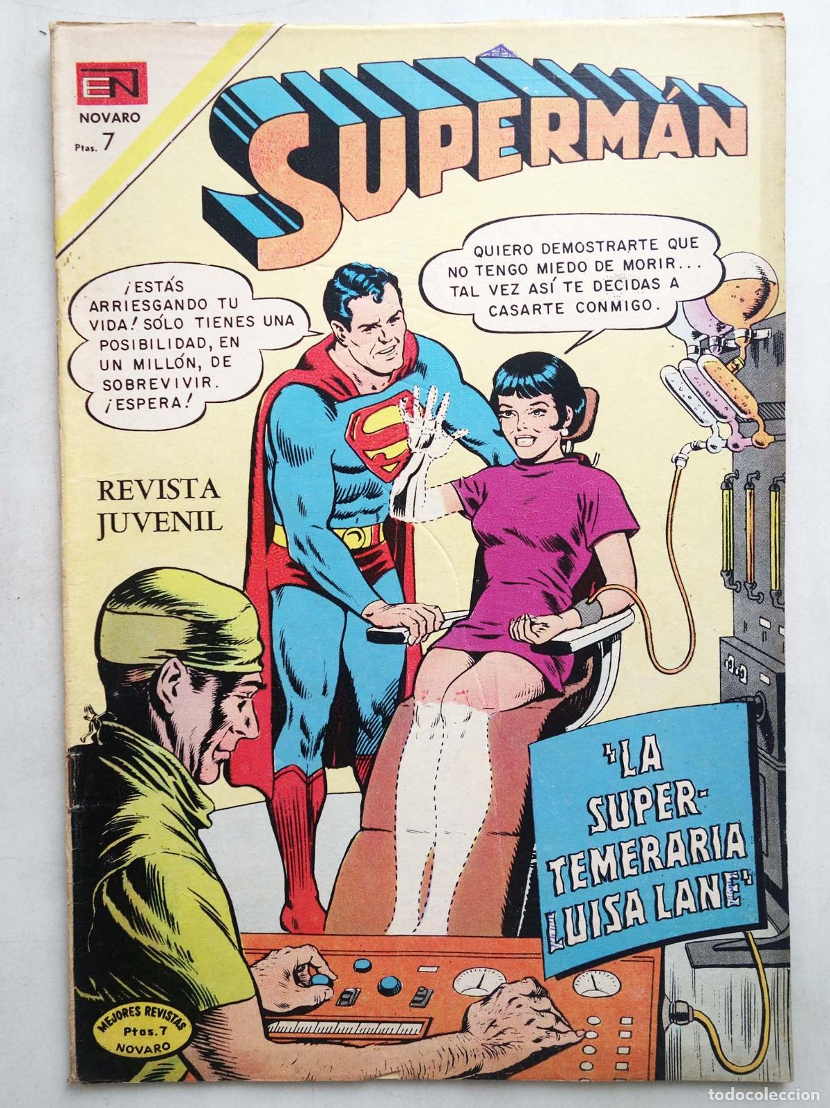 Tebeos: SUPERMAN NOVARO 833. LA SUPER-TEMERARIA LUISA LANE. Novaro, 1971