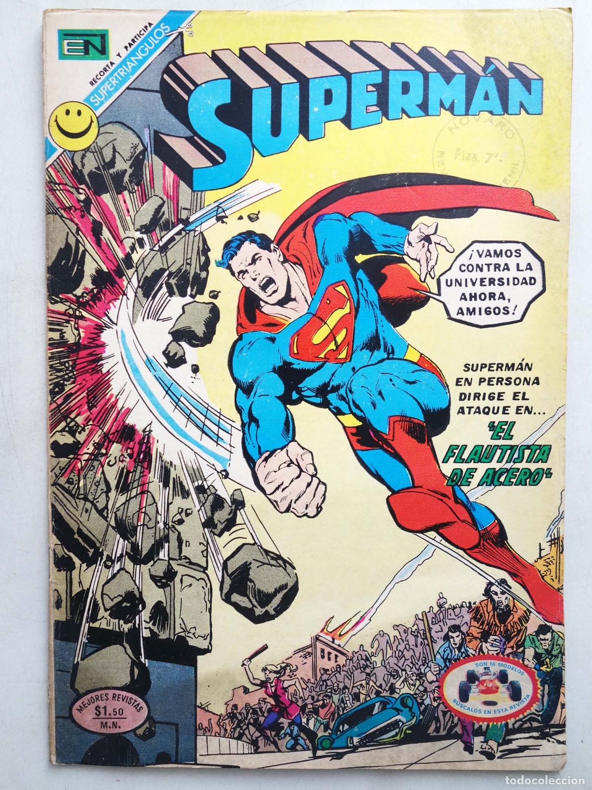 Tebeos: SUPERMAN NOVARO 864. EL FLAUTISTA DE ACERO. Novaro, 1972