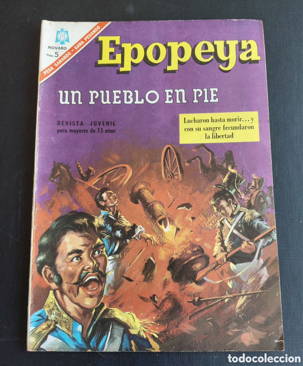 Tebeos: NOVARO -EPOPEYA- N&deg;102 -UN PUEBLO EN PIE DE GUERRA- 1966
