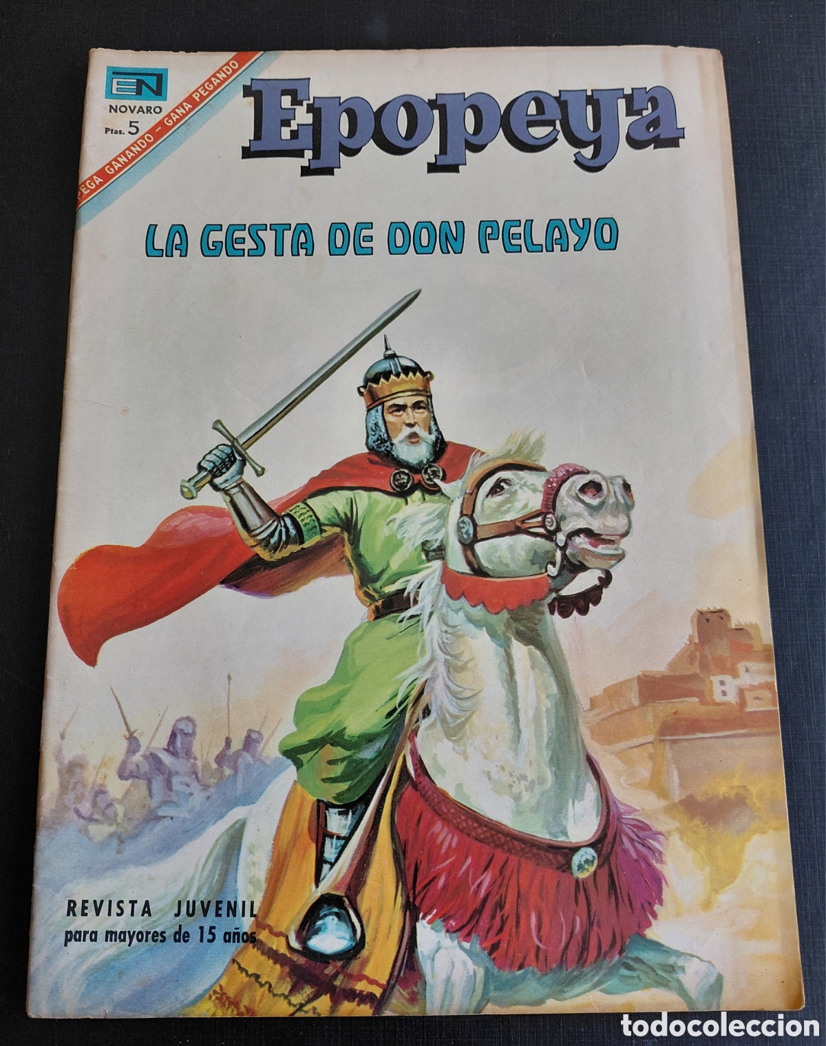 Tebeos: NOVARO-EPOPEYA-N&deg;105-LA GESTA DE DON PELAYO-1967