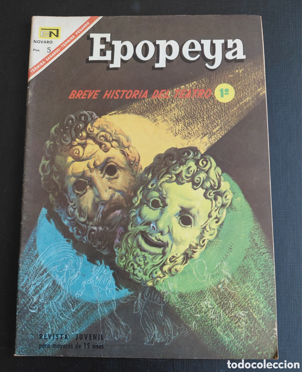 Tebeos: NOVARO- EPOPEYA- N&deg;109- BREVE HISTORIA DEL TEATRO 1 PARTE-1967