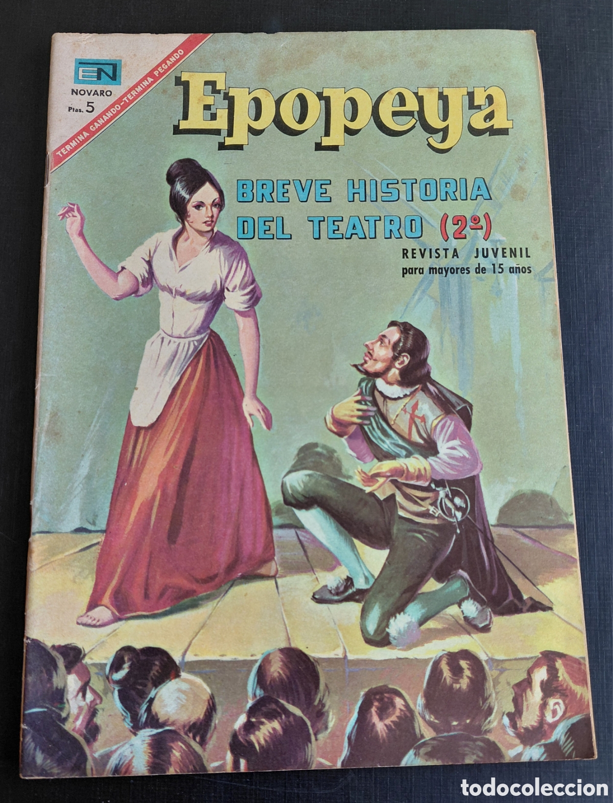 Tebeos: NOVARO-EPOPEYA-N&deg;110- BREVE HISTORIA DEL TEATRO 2DA PARTE- 1967