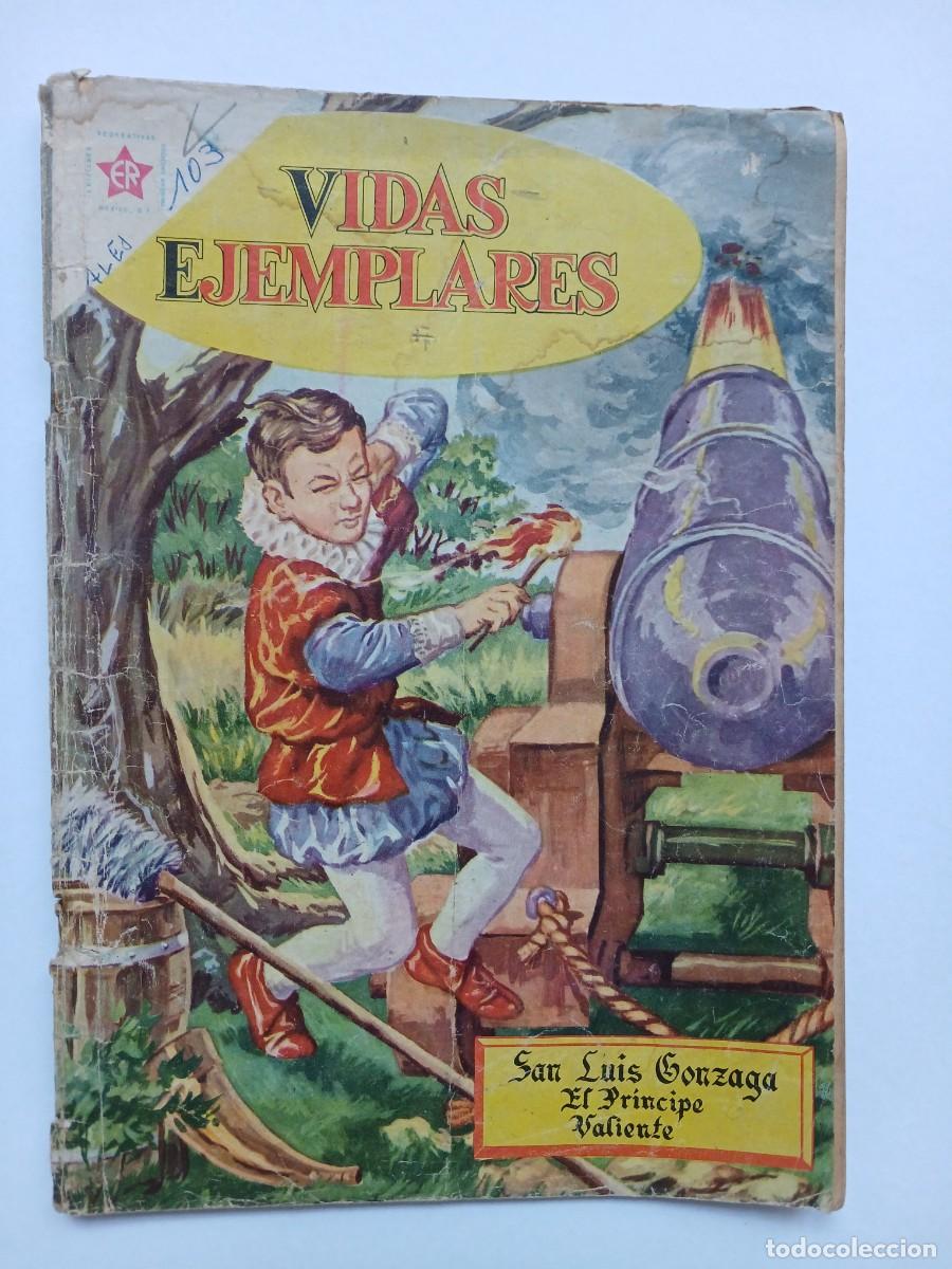 Tebeos: Vidas Ejemplares n&deg; 103 (1961) - San Luis Gonzagae, pr&iacute;ncipe valiente! - original editorial Novaro