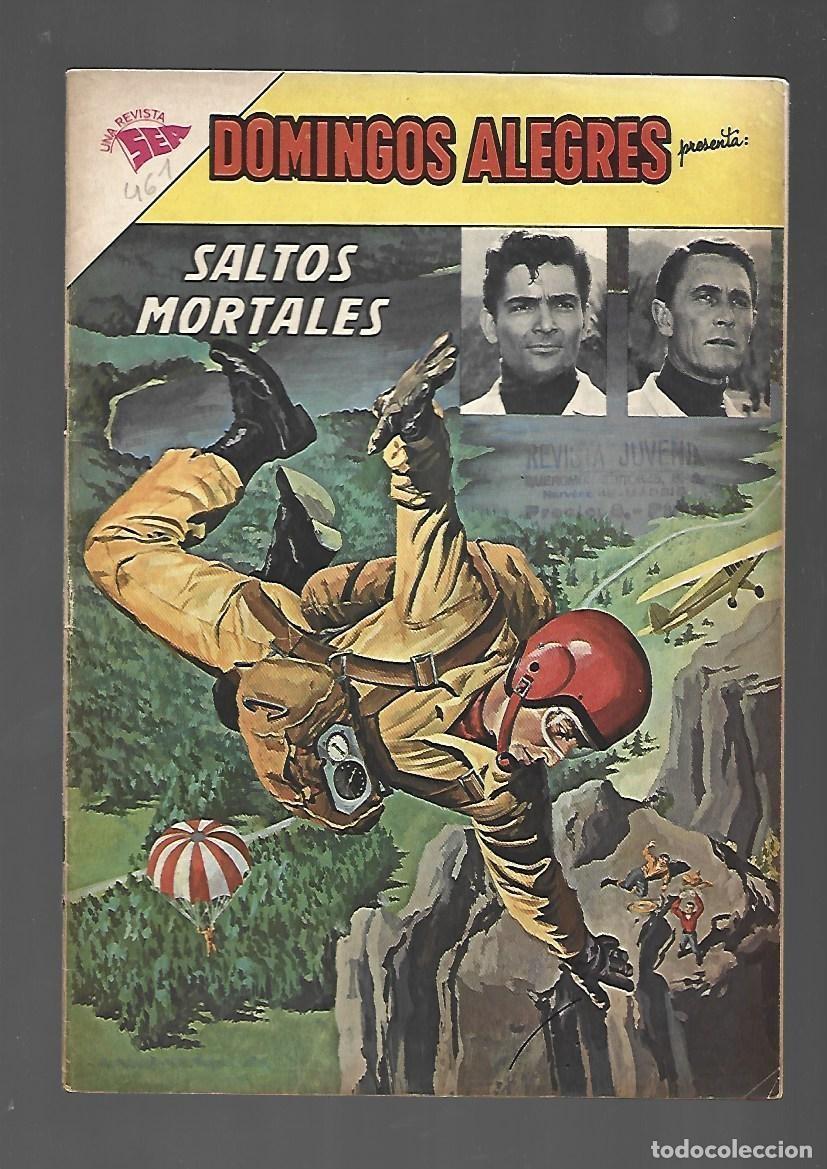 Tebeos: Domingos alegres, 461: saltos mortales, 1963, Novaro, buen estado
