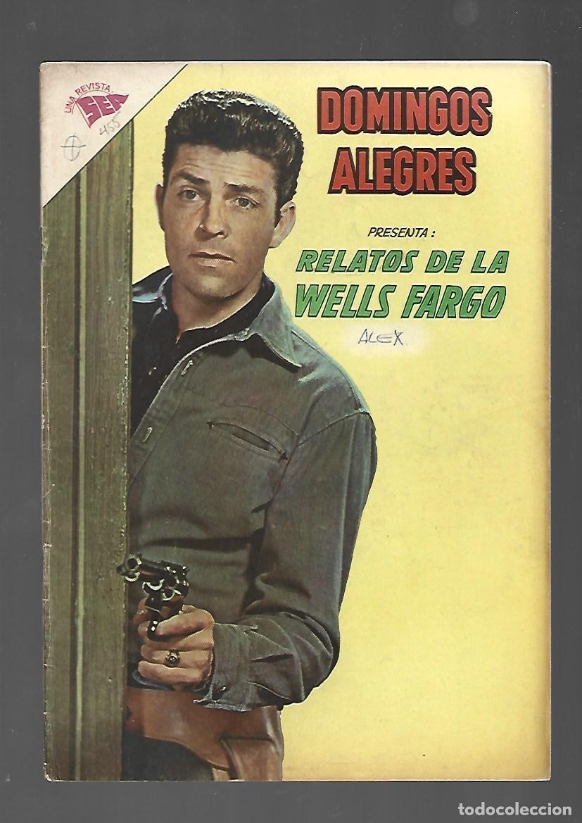 Tebeos: Domingos alegres, 455: relatos de la Wells fargo, 1962, SEA, buen estado