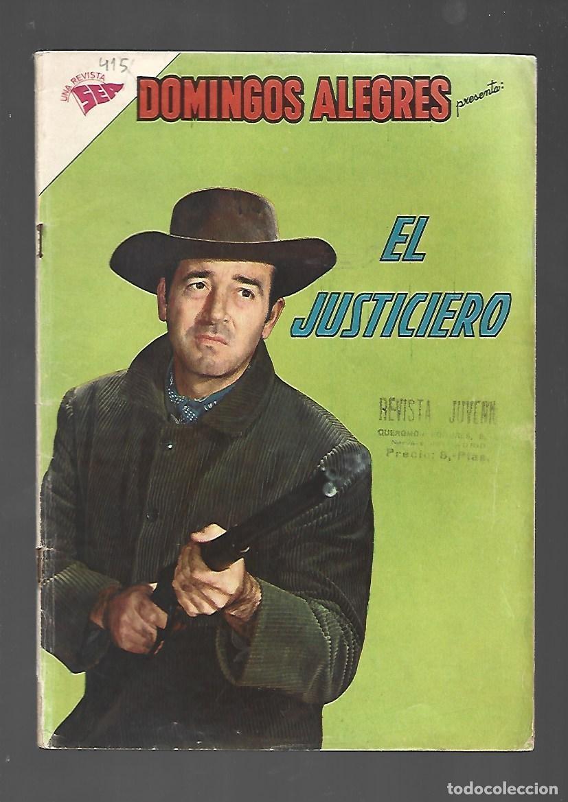 Comics: Domingos alegres, 415: el justiciero, 1962, SEA, buen estado