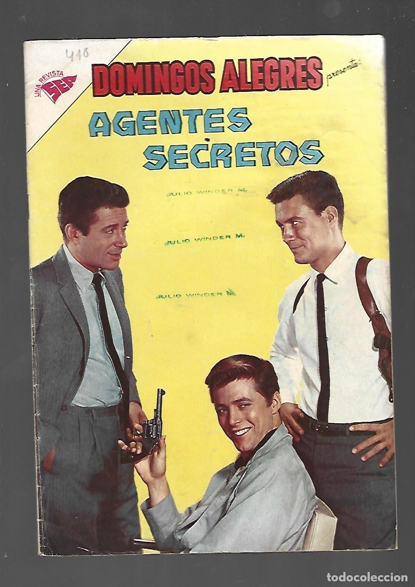 Comics: Domingos alegres, 410: agentes secretos, 1962, SEA, buen estado