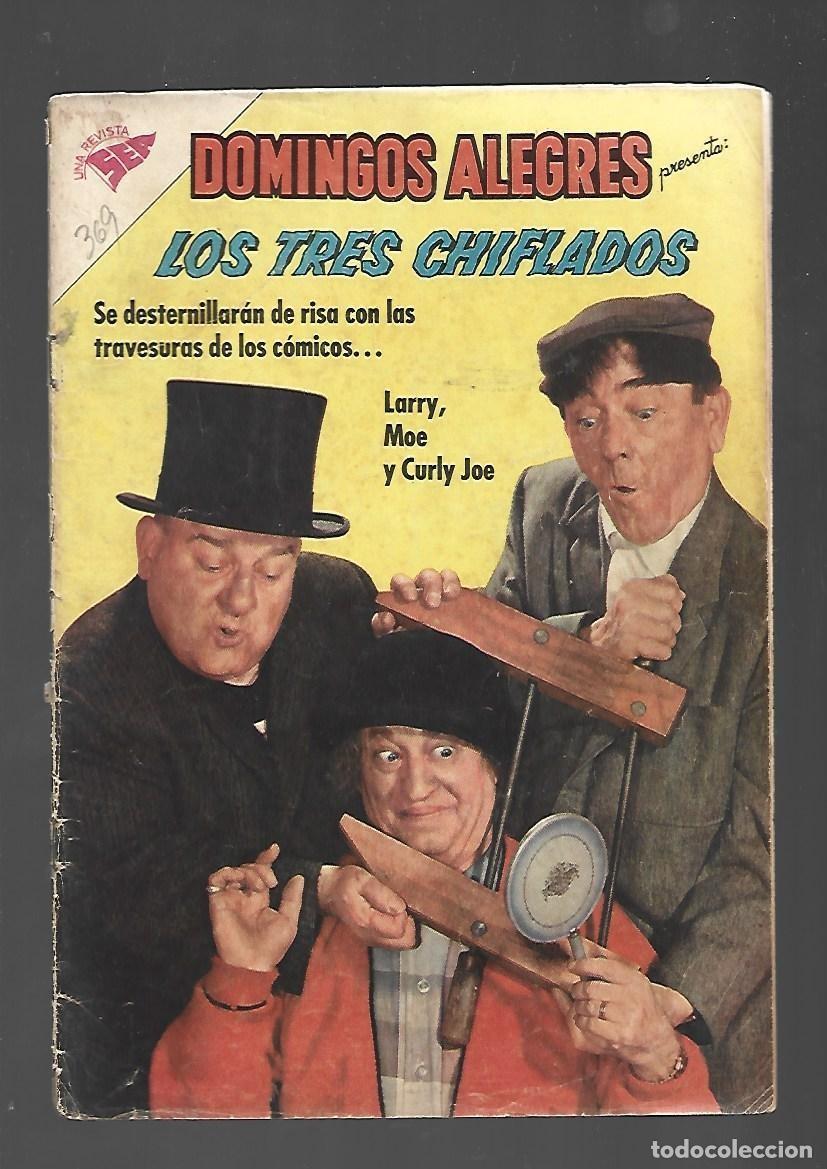 Comics: Domingos alegres, 369: los tres chiflados, 1961, SEA, buen estado