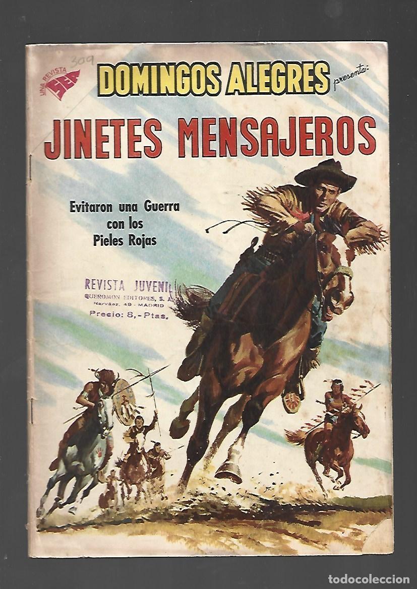 Tebeos: Domingos alegres, 309: jinetes mensajeros, 1960, SEA.
