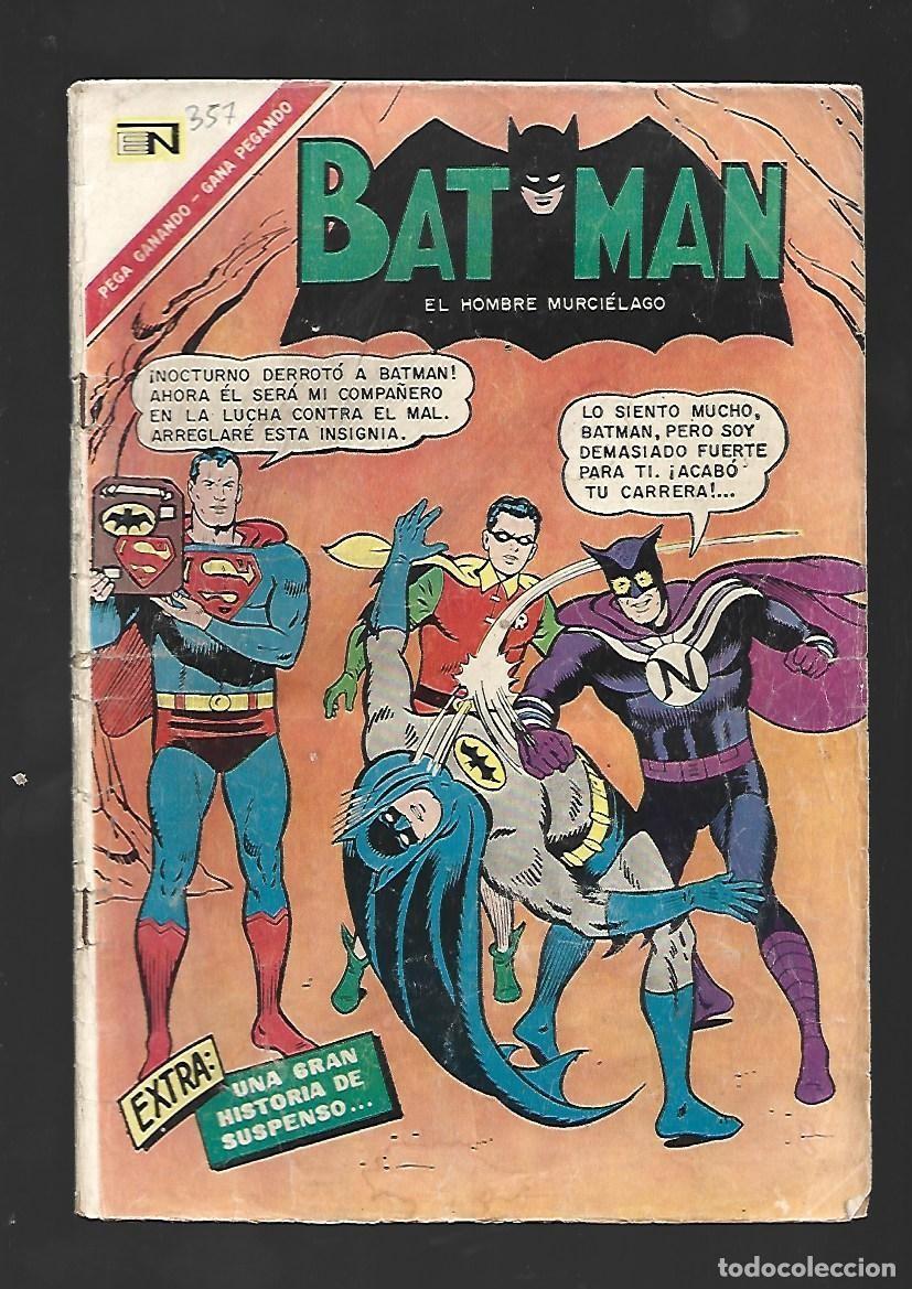 Tebeos: Batman, 357, 1965, Novaro.