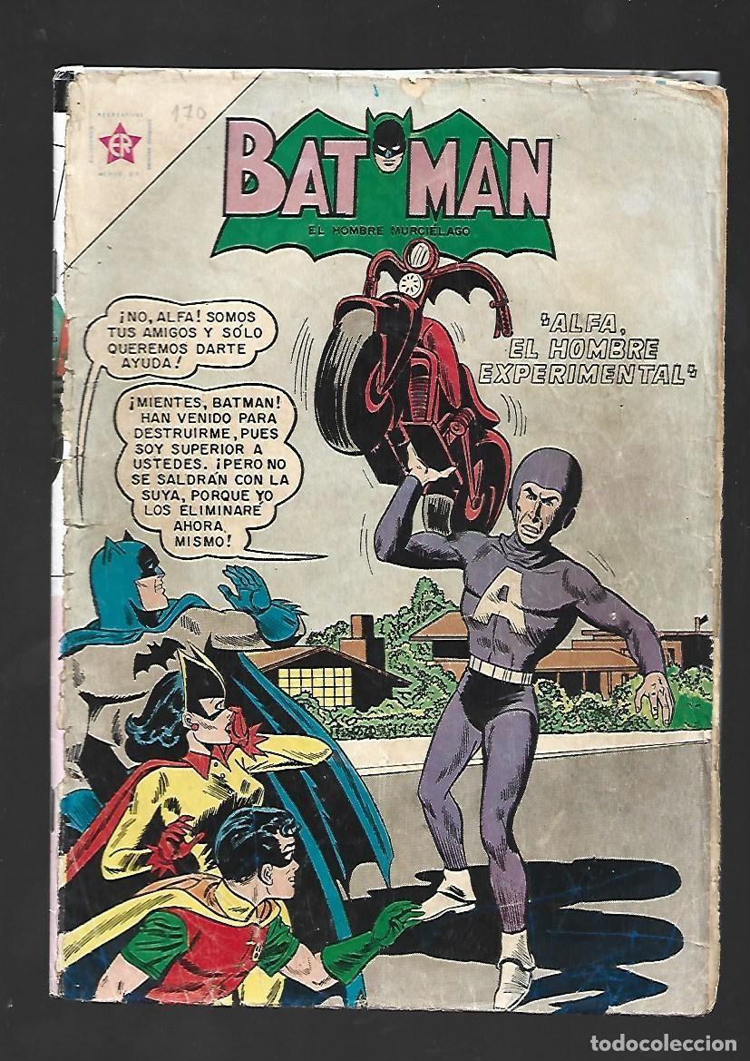 Giornalini: Batman, 170: Alpha, el hombre experimental, 1963, Novaro, Falta contraportada