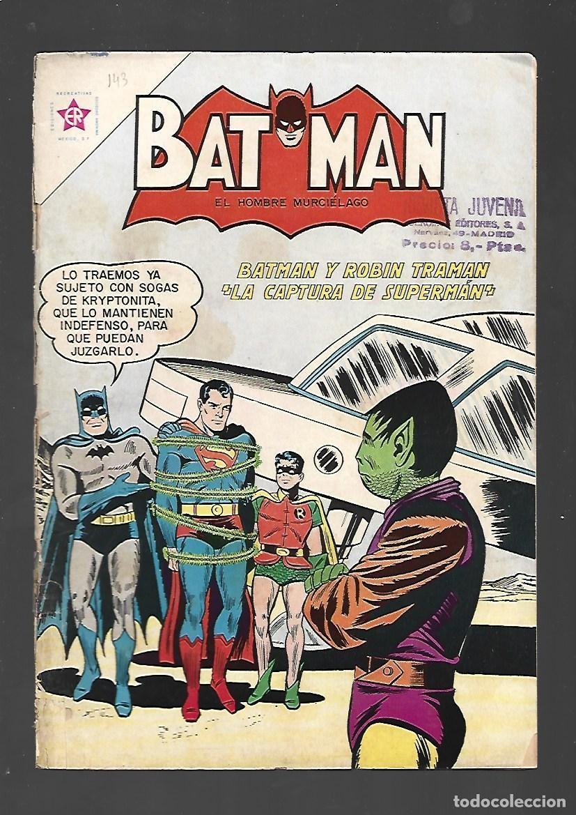 Giornalini: Batman, 143: Batman y Robin traman la captura de Superman, 1962, Novaro
