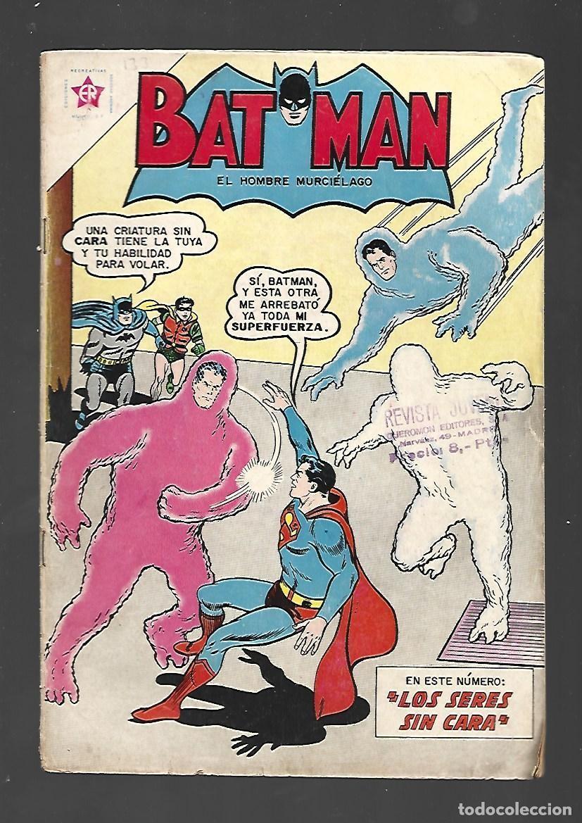 Giornalini: Batman, 133: los seres sin cara, 1962, Novaro, buen estado