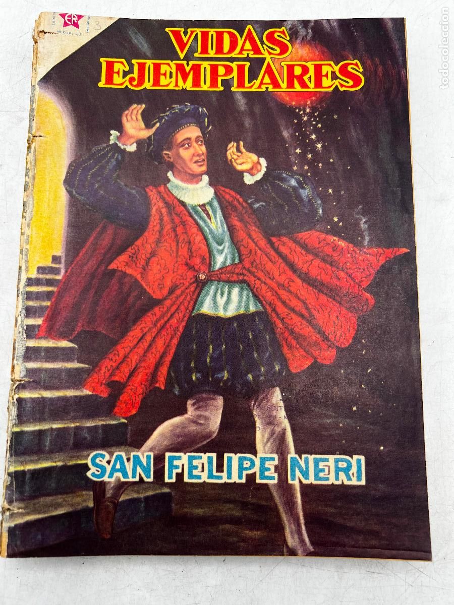 Tebeos: VIDAS EJEMPLARES. SAN FELIPE NERI. EDITORIAL NOVARO.