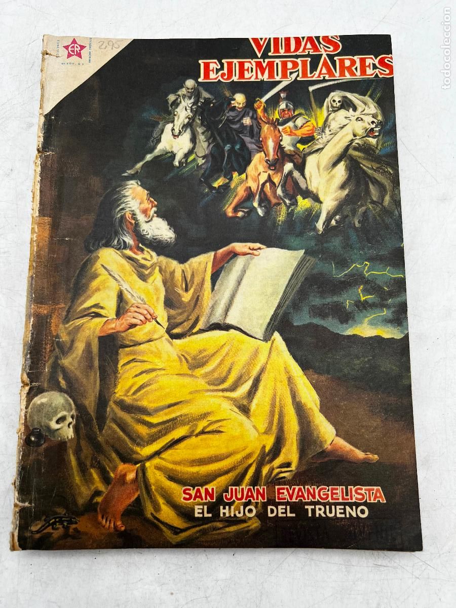 Tebeos: VIDAS EJEMPLARES. SAN JUAN EVANGELISTA. HIJO DEL TRUENO. EDITORIAL NOVARO.