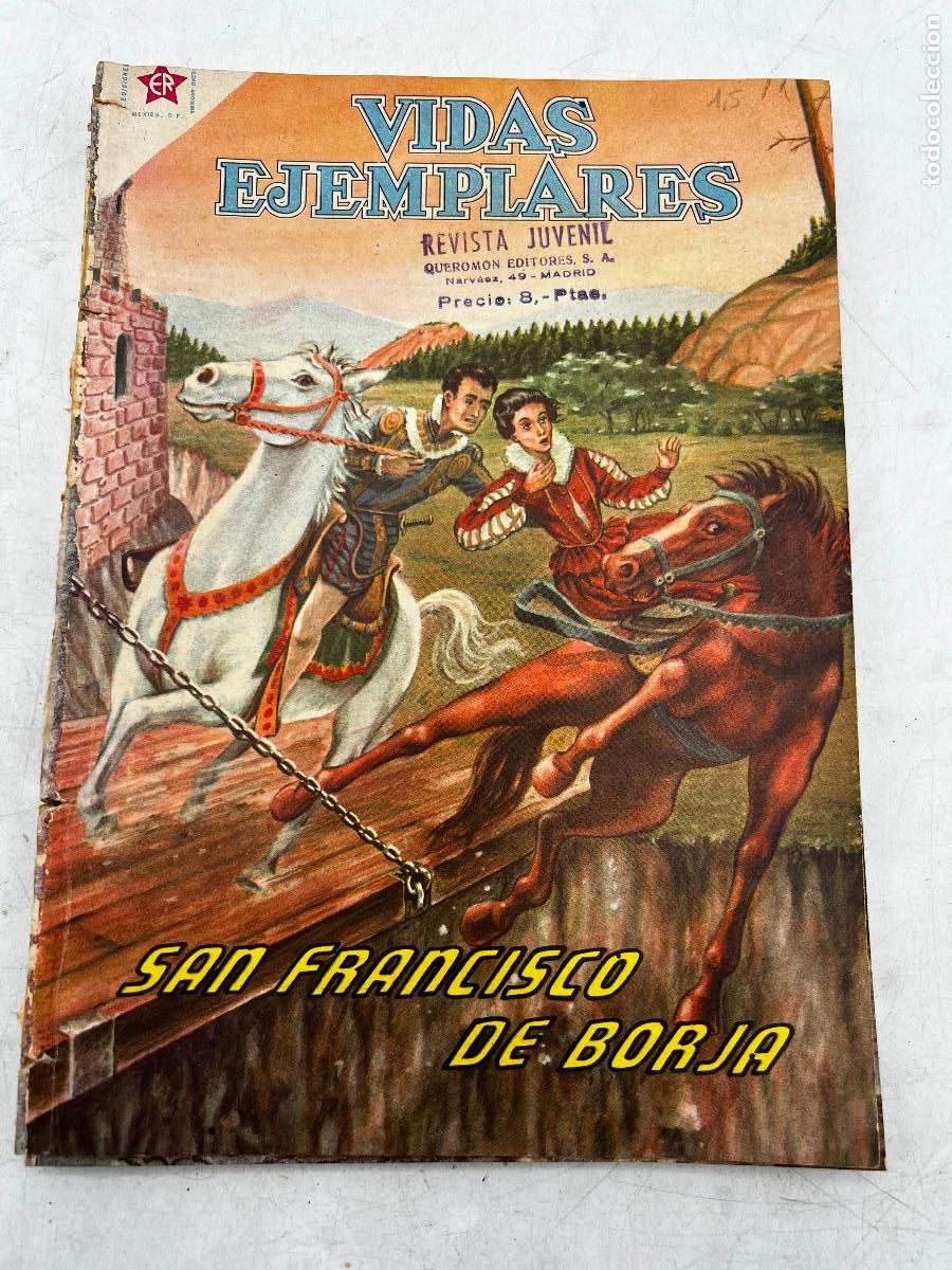 Tebeos: VIDAS EJEMPLARES. SAN FRANCISCO DE BORJA. EDITORIAL NOVARO.