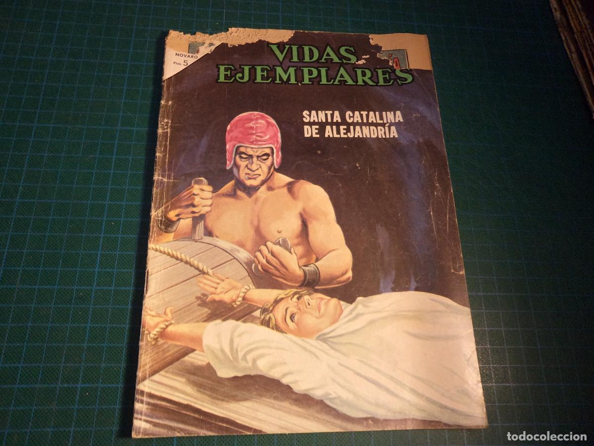 Tebeos: Vidas ejemplares. N&ordm; 216. Novaro. esquina deteriorada. No afecta a la historieta.