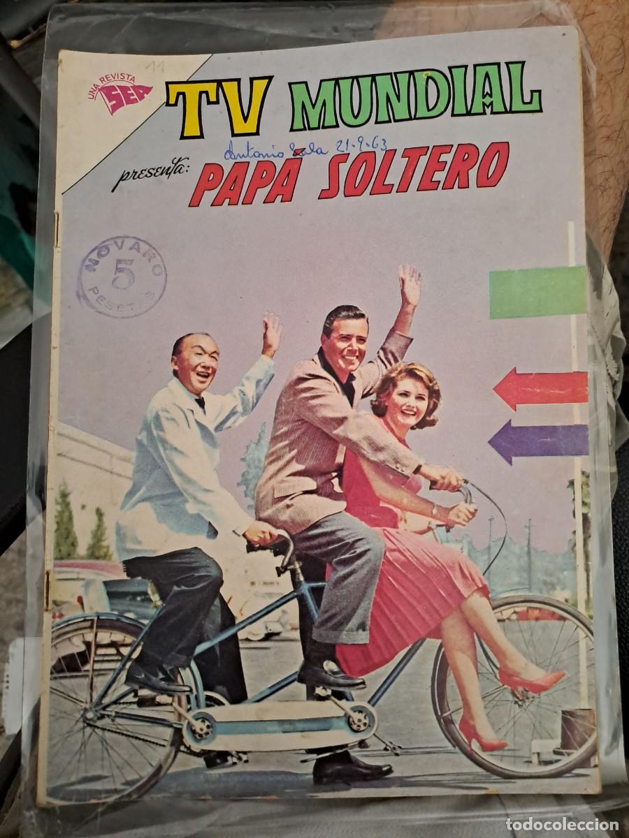 Tebeos: TV Mundial 11, papa soltero, Novaro en perfecto estado Bolsa xx