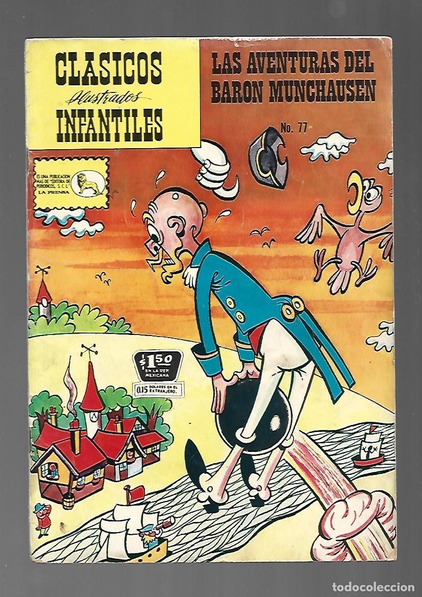 Tebeos: Cl&aacute;sicos ilistrados infantiles, 77: las aventuras del bar&oacute;n Munchausen, 1963, La Prensa, buen estado